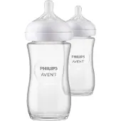 Philips Natural Response Glazen Babyflessen 240 ml – Flow 3- 2 flessen - SCY933/02