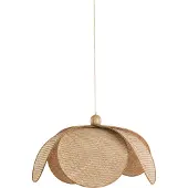 Light & Living Hanglamp Ø60,5x30,5 cm LAVRIO webbing naturel+hout