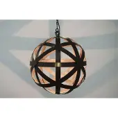 Barrelatelier Hanglamp "Champagne" 50cm / gepatineerd (roestbruin)