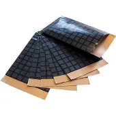 Rotim 200x papieren zakjes Zwarte blokjes 17,5x25cm