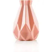 Looliving Onbreekbare bloemenvaas oud roze - kunststof design vaas - bloemvaas decoratief vaasje