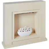 Beliani SAHARA - Elektrische haard - Beige - MDF