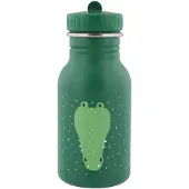 Trixie Drinkfles - Mr. Crocodile - RVS Waterfles voor kinderen - 350ml - Lekvrije Fles - Groen