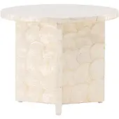 Ebuy24 Smögen bijzettafel Ø40cm beige.