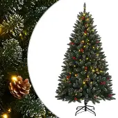 vidaXL Kunstkerstboom met 300 LED's 240 cm