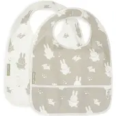 Jollein x Nijntje Slab Waterproof Miffy&Snuffy - Olive Green - 2 Stuks