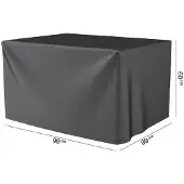 AeroCover Vuurtafelhoes 99x99xH60 cm antraciet