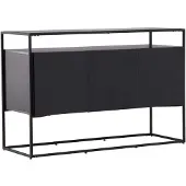 Ebuy24 Kingsport dressoir 3 deuren zwart.
