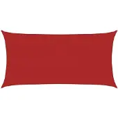 vidaXL Zonnezeil 160 g/m² 2x4 m HDPE rood