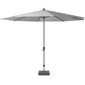 Platinum Riva stokparasol light grey (lichtgrijs) | Ø350cm ronde tuintafel