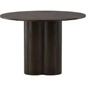 Venture Home Olivia eetkamertafel Ø110cm bruin.