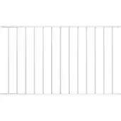 vidaXL Schuttingpaneel Woerden gepoedercoat staal 163x117 cm wit
