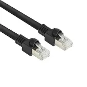 ACT FB8551 CAT7 S/FTP | PUR Flex Patchkabel Snagless | RJ45 | Zwart | 1,5 meter