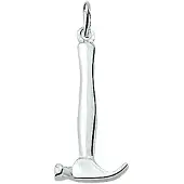 Trendjuwelier huiscollectie Hanger Zilver Klauwhamer