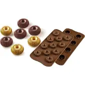 Silikomart SCG49 3D - SILICONE MOULD N.15 CHOCO CROWN