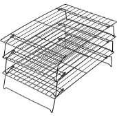 Wilton Recipe Right Afkoelrooster Stapelbaar - Koelrooster - 3 Stuks - 40 x 25 cm