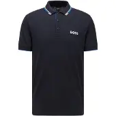 BOSS Shirt 'Paddy Pro' blauw / nachtblauw / wit