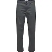 Selected Chino 'New Miles' basaltgrijs