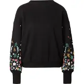 ONLY Sweatshirt 'ONLBrooke' lichtgroen / rosé / zwart / wit