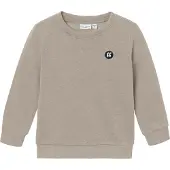 Name it Sweatshirt 'NMMVimo' donkerbeige / zwart / wit