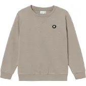 Name It Kids Sweatshirt 'Vimo' donkerbeige / zwart / wit