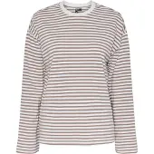 Pieces Shirt 'PCSadie' beige / wit