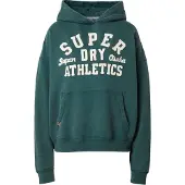 Superdry Sweatshirt 'Essentials' smaragd / wit