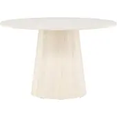 Ebuy24 Lanzo eetkamertafel Ø120 cm whitewash.