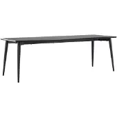 Ebuy24 Ellis eetkamertafel 85x230 cm zwart.