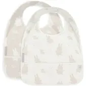 Jollein x Nijntje Slab Waterproof Miffy&Snuffy - Nougat - 2 Stuks