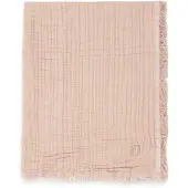 Jollein Baby Deken Ledikant - 120x120cm - Fringe - Moonstone/Ivory - GOTS