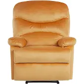 Beliani ESLOV - TV-fauteuil - Geel - Fluweel