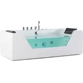 Beliani SAMANA - Whirlpool - Wit - 71 x 153 cm - Acryl