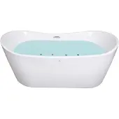 Beliani ANTIGUA - Whirlpool - Wit - 80 x 168 cm - Acryl