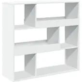 vidaXL Kamerscherm 100x33x94,5 cm bewerkt hout wit