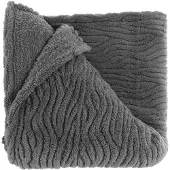 Unique living plaid clio dark grey -150x200cm