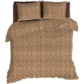 Romanette Dekbedovertrek Mazzini Camel Katoen-240 x 200 / 220 cm | Lits-Jumeaux