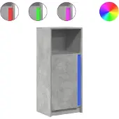 vidaXL Dressoir met LED 42,5x34x100 cm bewerkt hout betongrijs