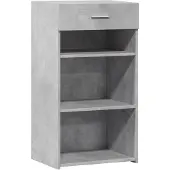 vidaXL Dressoir 50x42,5x93 cm bewerkt hout betongrijs