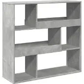 vidaXL Boekenkast/kamerscherm 100x33x94,5 cm betongrijs
