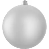 Mica Decorations KerstBal onbreekbaar zilver mat - d25cm