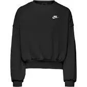 Nike Sweatshirt 'Club Flc' zwart / wit