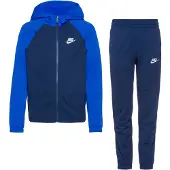 Nike Sportswear Poly Trainingspak Full-Zip Hooded Kids Donkerblauw Blauw Wit