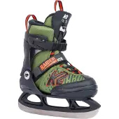 K2 Schlittschuhe - Raider Ice - Schwarz/Grün - - 32/37 - Schlittschuhe