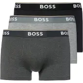 BOSS Boxershorts 'Power' donkergrijs / grijs gemêleerd / zwart / wit