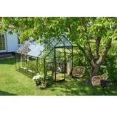Royal well Tuinkas Qube 812, zwart, veiligheidsglas 3mm/1 Halls