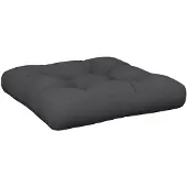 vidaXL Palletkussen 60x60x12 cm stof zwart