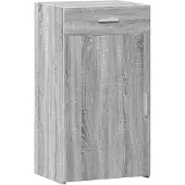 vidaXL Dressoir 50x42,5x93 cm bewerkt hout grijs sonoma eikenkleurig
