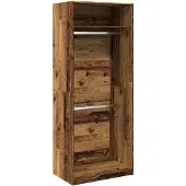 vidaXL Kledingkast 80x50x200 cm bewerkt hout oud hout