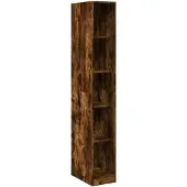 vidaXL Kledingkast 30x50x200 cm bewerkt hout gerookt eikenkleurig